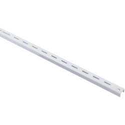 Knape & Vogt 80 Series 72 In. White Steel Adjustable Shelf Standard 80 WH 72