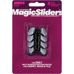 Magic Sliders 7/8 In. Round Nail on Furniture Glide,(8-Pack) 08221
