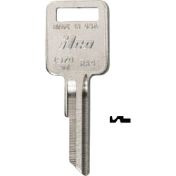 ILCO AMC Nickel Plated Automotive Key RA4 / 1970AM (10-Pack) AL3481704B