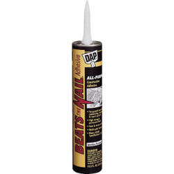 Dap Beats The Nail 10.3 Oz. All-Purpose Construction Adhesive 25082 Pack of 24