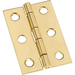 National Hardware 1-3/8 In. x 2 In. Brass Medium Decorative Hinge (2-Pack)
