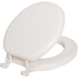 Mayfair by Bemis Round Closed Front Premium Soft White Toilet Seat 15EC_000