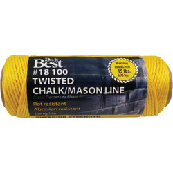 Do it Best 100 Ft. Fluorescent Yellow Twisted Nylon Mason Line 306948
