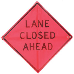 Lane Closed Traffic Sign,36" x 36"