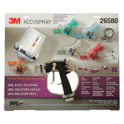 3m Spray Gun Kit,Pressure,13 cfm @ 24 psi  26580