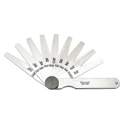 Starrett Tapered Feeler Gauge Set,Dim Type Inch 172AT