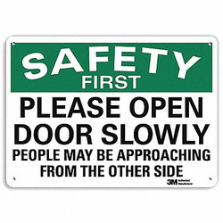 Lyle Safety Sign,7 in x 10 in,Aluminum U7-1225-RA_10X7