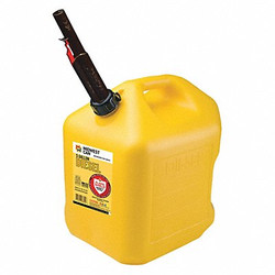 Flame Shield Diesel Fuel Can,5 gal.,Self,Yellow,HDPE 8610