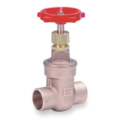 Milwaukee Valve Gate Valve,Class 125,1-1/2 In.,Solder 115 1 1/2