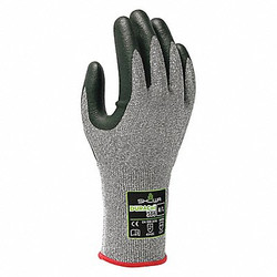 Showa Coated Gloves,Gray,L,Size 8,PR 386L-08