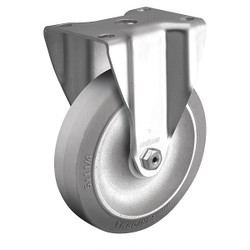 Colson Plate Caster,Rigid,Rubber,5 1/8"H 2.04408.444
