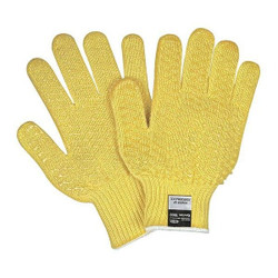 Mcr Safety Cut Resistant Gloves,A2,S,Yellow,PK12  9370HS