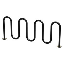 Madrax Bike Rack,Black Color,9 Cap.,3" W QS-H36-9-SF-B