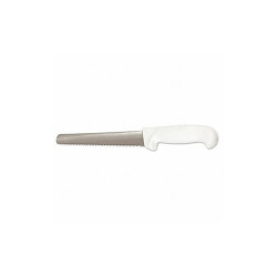 Crestware Bread Knife,10 in Blade,White Handle KN22