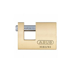 Abus Keyed Padlock, 3/4 in,Rectangle,Gold  82/63 KA