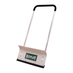 Manplow Snow Pusher,HDPE Blade,24" W PRO24
