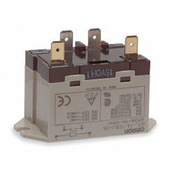 Omron Enclosed Power Relay,4 Pn,120VAC,SPST-NO G7L-1A-TUBJ-CB-AC100/120