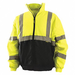Occunomix High Visibility Jacket,Yellow,XL LUX-250-JB-BYXL