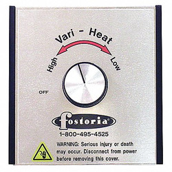 Fostoria Wall Variable Heat Contrllr,Control Knob VHC-15