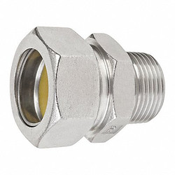 Calbrite Connector,SS,Overall L 1 3/4in S60500MC00