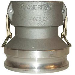 Dixon Cam and Groove Adapter,4", 6",Aluminum 4060-DA-AL