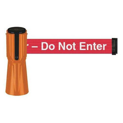 Tensabarrier Retractable Barrier Tape,Orange Finish TC114-30-MAX-NO-RIX-C