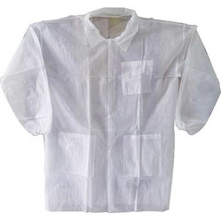 Condor Lab Coat,White,Button,S,PK30 32KF84