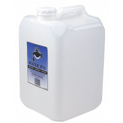 Midwest Can Water Container,4.5 gal. Cap.,Clear,HDPE 9119