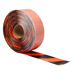 Brady Floor Tape,Black/Orange,3 inx100 ft,Roll 170084