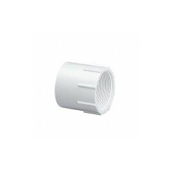 Lasco Fittings Adapter, 4 x 4 in, Schedule 40, White 435040
