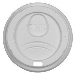 Dixie Disp Hot Cup Lid,8 oz,WH,D9538,PK1000 D9538