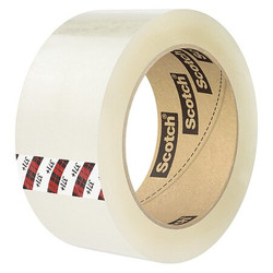 3m Carton Sealing Tape,72mm W,Clear,PK4 371+