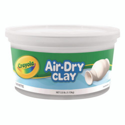 Crayola® Air-Dry Clay,White,  2.5 lbs 57-5050