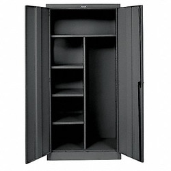 Hallowell Storage Cabinet,78"x36"x24",Black,4Shlv 855C24ME