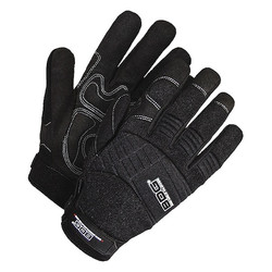 Bdg Mechanics Gloves,Black,Slip-On,XL 20-1-10605B-XL