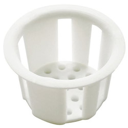 Sim Supply DrainStrainer,D1",Plastic,White  1PPG1