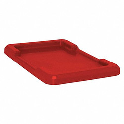 Quantum Storage Systems Lid,Red,Polypropylene,25 1/8 in LID2516-8RD