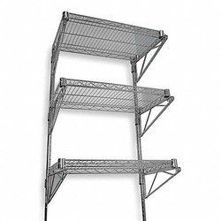 Sim Supply Wire Wall Shelf,54x14x48in,ShlfCap 250lb  2HGF2
