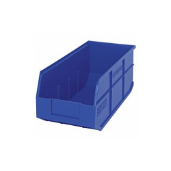 Quantum Storage Systems Shelf Bin,Blue,Polypropylene,7 in SSB463BL