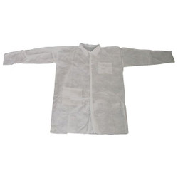 Condor Lab Coat,XL,White,PP,PK25 26W797