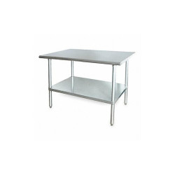 Sim Supply Fixed Work Table,SS,72" W,30" D  2KRD9