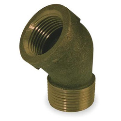 Sim Supply 45 Street Elbow, Red Brass, 2 in, NPT  2CFK5