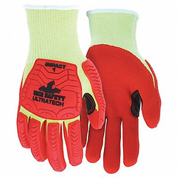 Mcr Safety Coated Gloves,L,knit Cuff,PK12 UT1953L