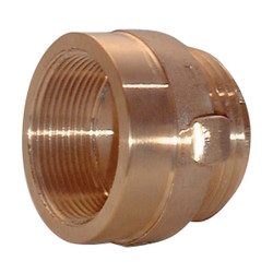 Female x Male Brass Hexagon Adapter, 1 1/2" NST x 1 1/2" NPT, 1/Each
