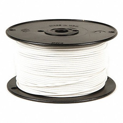 Grote Primary Wire,14 AWG,1 Cond,100 ft,White 87-7007