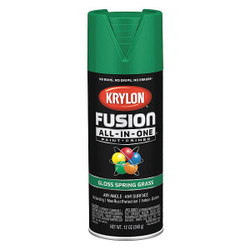 Krylon Spray Paint,Spring Grass,Gloss,12 oz. K02724007