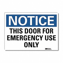 Lyle Notice Sign,10x14in,Reflective Sheeting U5-1550-RD_14X10