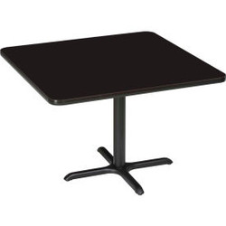 Interion 36"" Square Bar Height Restaurant Table Black