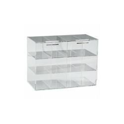 Brady Safety Glasses Holder, Clear, Acrylic GH12D
