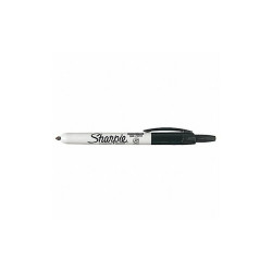 Sharpie Permanent Marker,Black,Retractable,PK12 32701